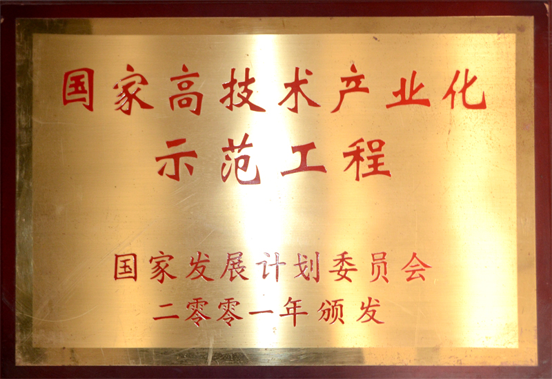 國(guó)家高技術(shù)產(chǎn)業(yè)化示范工程